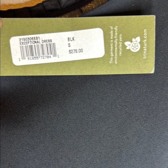 Trina Turk “Exceptional” Black Off-Shoulder Flutter Sleeve Mini Dress - small‎ - Picture 9 of 14